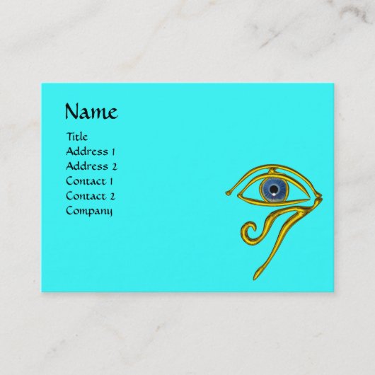 BLUE TALISMAN, zwart-wit geel Visitekaartje (Voorkant)