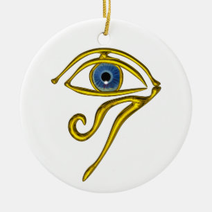 BLUE TALISMAN, zwart-wit Keramisch Ornament