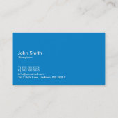 Blue Talk Bubble Bioengineer Visitekaartje (Achterkant)