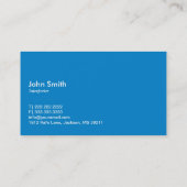 Blue Talk Bubble Interpreter Visitekaartje (Achterkant)