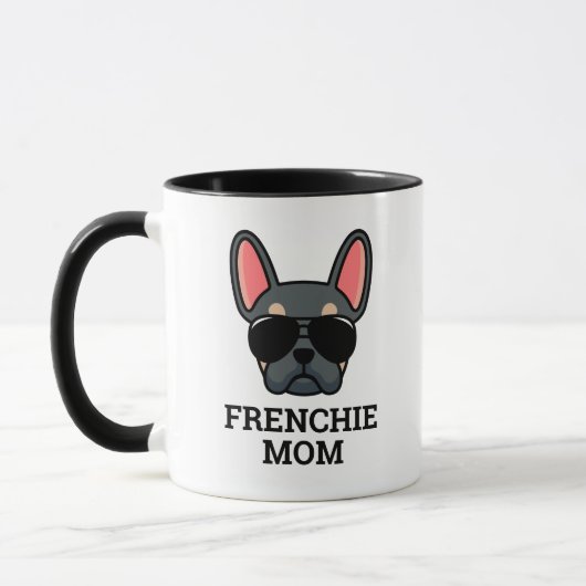 Blue Tan French Bulldog Frenchie Dog mam Mok (Links)