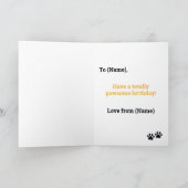 Blue Tan French Bulldog Happy Birthday Kaart (Binnen)