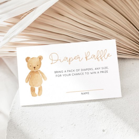 Blue Tan Teddy Bear Balloons Enclosure Kaart