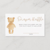 Blue Tan Teddy Bear Balloons Enclosure Kaart (Voorkant)