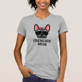 Blue Tan Vrouw French Bulldog Frenchie Dog mama T-shirt