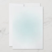 Blue Tandem Bicycle Wedding Kaart (Achterkant)