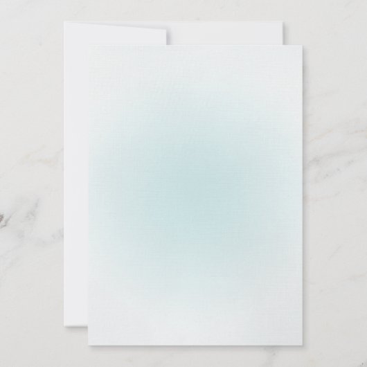 Blue Tandem Bicycle Wedding Kaart (Achterkant)