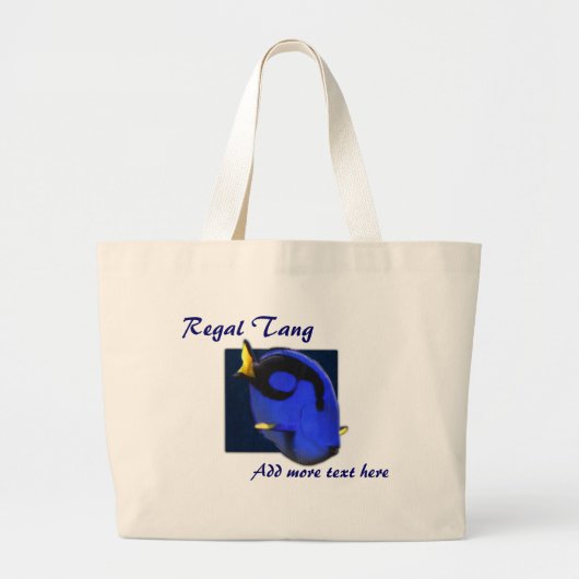 Blue Tang Bag Grote Tote Bag (Voorkant)