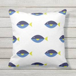 Blue Tang Buitenkussen