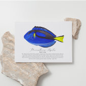 Blue Tang Fish Briefkaart