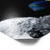 Blue Tang Fish Foto Afdruk (Hoek)