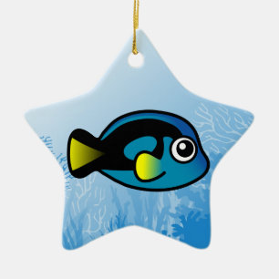 Blue Tang Keramisch Ornament