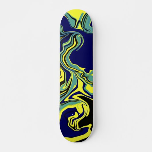 Blue Tang Psychedelic Skateboard (Voorkant)