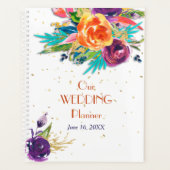 Blue Tangerine Floral Wedding Planner (Voorkant)