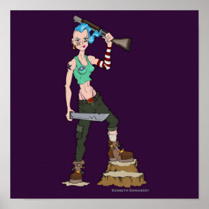 Blue Tank Girl FULL Poster