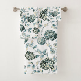 Blue Tansy Modern  botanische tuinbouw Bad Handdoek