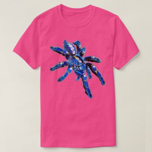 Blue Tarantula Spider Poecilotheria Shirt (Design voorkant)
