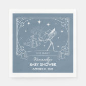 Blue Tarot Baby shower servet (Voorkant)
