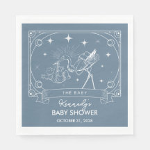 Blue Tarot Baby shower servet