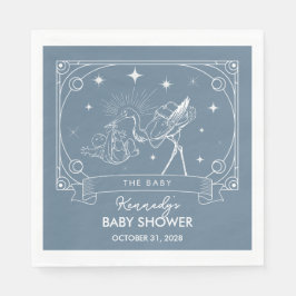 Blue Tarot Baby shower servet