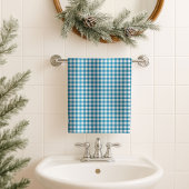 Blue Tartan Bath Towel Rugged Gift for His Space Bad Handdoek