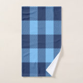 Blue Tartan Bath Towel set Bad Handdoek (Handdoek)