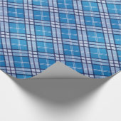 Blue Tartan Cadeaupapier (Hoek)