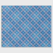 Blue Tartan Cadeaupapier (Vlak)