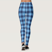 Blue Tartan Leggings (Achterkant)