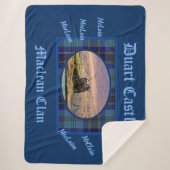 Blue Tartan MacLean Clan's Scottish Duart Castle Sherpa Deken (Voorkant)