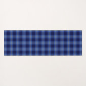 Blue Tartan Pattern Yoga Mat (Achterkant (horizontaal))