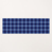 Blue Tartan Pattern Yoga Mat (Voorkant (horizontaal))