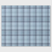 Blue Tartan Pset Check Cadeaupapier (Vlak)