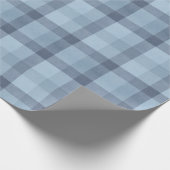 Blue Tartan Pset Check Cadeaupapier (Hoek)
