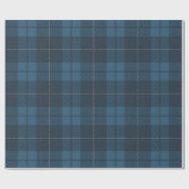 Blue Tartan Pset Scottish Pattern Cadeaupapier (Vlak)