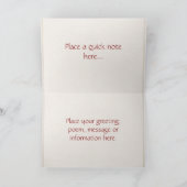 Blue Tartan Thank You Bedankkaart (Binnen)