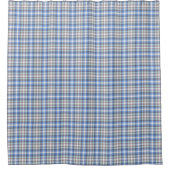 Blue Taupe Tartan Douchegordijn (Voorkant)