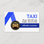 Blue Taxi Routes Ride Share Visitekaartje (Achterkant)