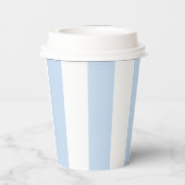 Blue Tea Party Baby shower Papieren Bekers (Achterkant)