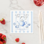 Blue Tea Party Baby shower Servet (Insitu)