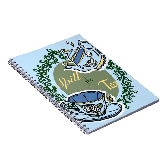 Blue tea pot notitieboek (Rechterzijde)