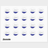 Blue Teacup Envelope Seal / Sticker (Vel)