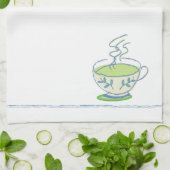 Blue Teacup Tea Towel Theedoek (Gevouwen)