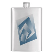 Blue Teal geometry Flacon (Voorkant)