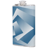 Blue Teal geometry Heupfles (Links)