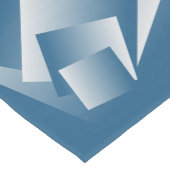 Blue Teal geometry Medium Tafelloper (Hoek)