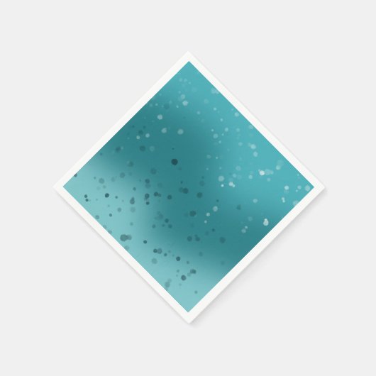 Blue Teal Sparkle Servet (Hoek)