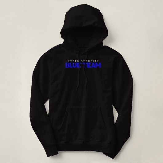 Blue Team Cyber Security Hacker Hacker Hoodie (Design voorkant)