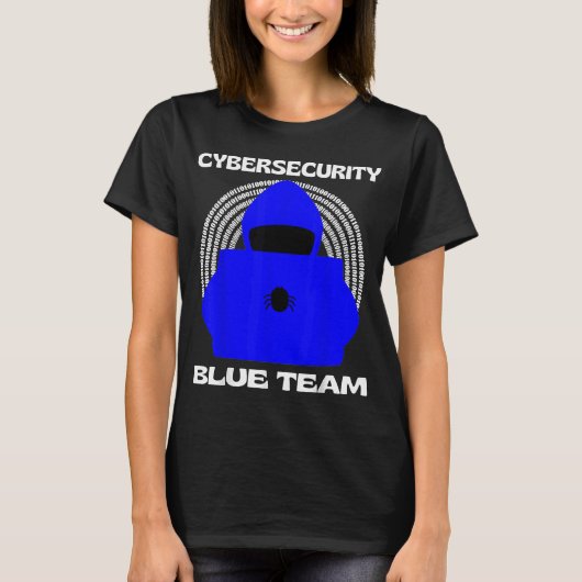 Blue Team Cybersecurity hacking Ethical Hacker Cyb T-shirt (Voorkant)