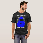 Blue Team Cybersecurity hacking Ethical Hacker Cyb T-shirt (Voorkant volledig)